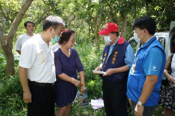 竹東鎮生產油漆的帝奎化工廠火警   邱縣長前往關切 的圖片