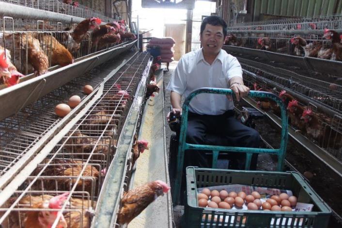 輪椅雞王陳全鴻計畫打造庇護農場 縣府全力協助