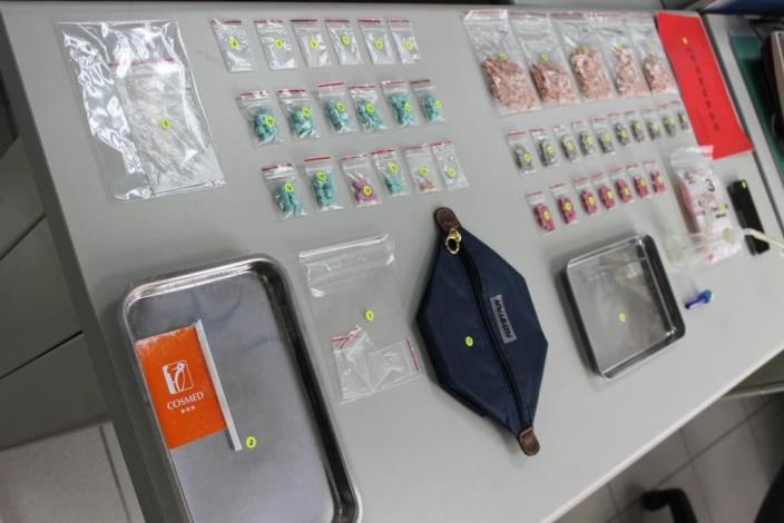 新竹縣政府警察局偵破陳姓男子等8人涉嫌販賣第二、三級毒品案