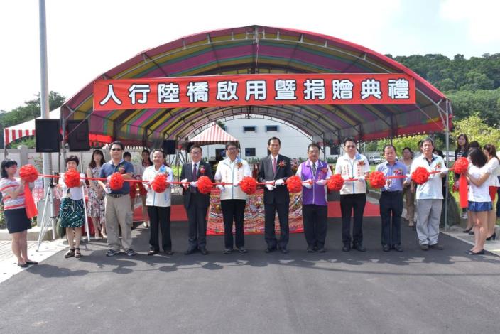 新普科技捐贈跨越台一線人行陸橋予湖口鄉公所 共5張圖片