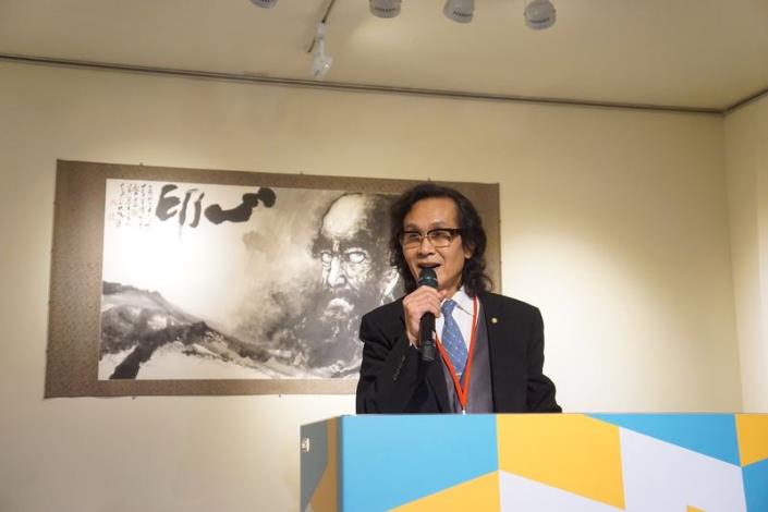 水墨大師李登勝新竹市文化局展出薪傳展 達摩 鍾馗 神靈活現   精巧維妙