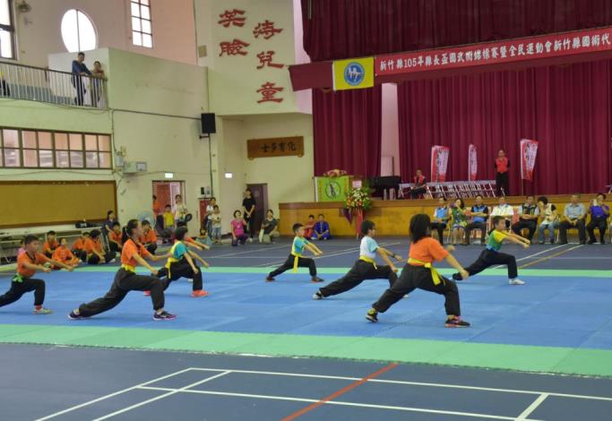 新竹縣105年度縣長盃國武術錦標賽客家武術舞獅傳承計畫成果發表會 共4張圖片