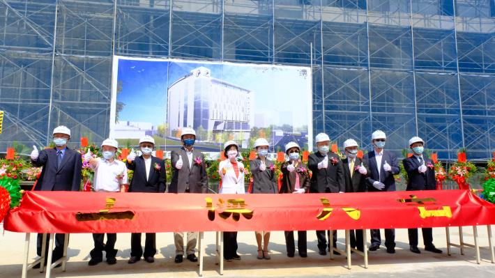 弘訊科技竹北興建台灣總部　工程正式上樑預計明年2月啟用