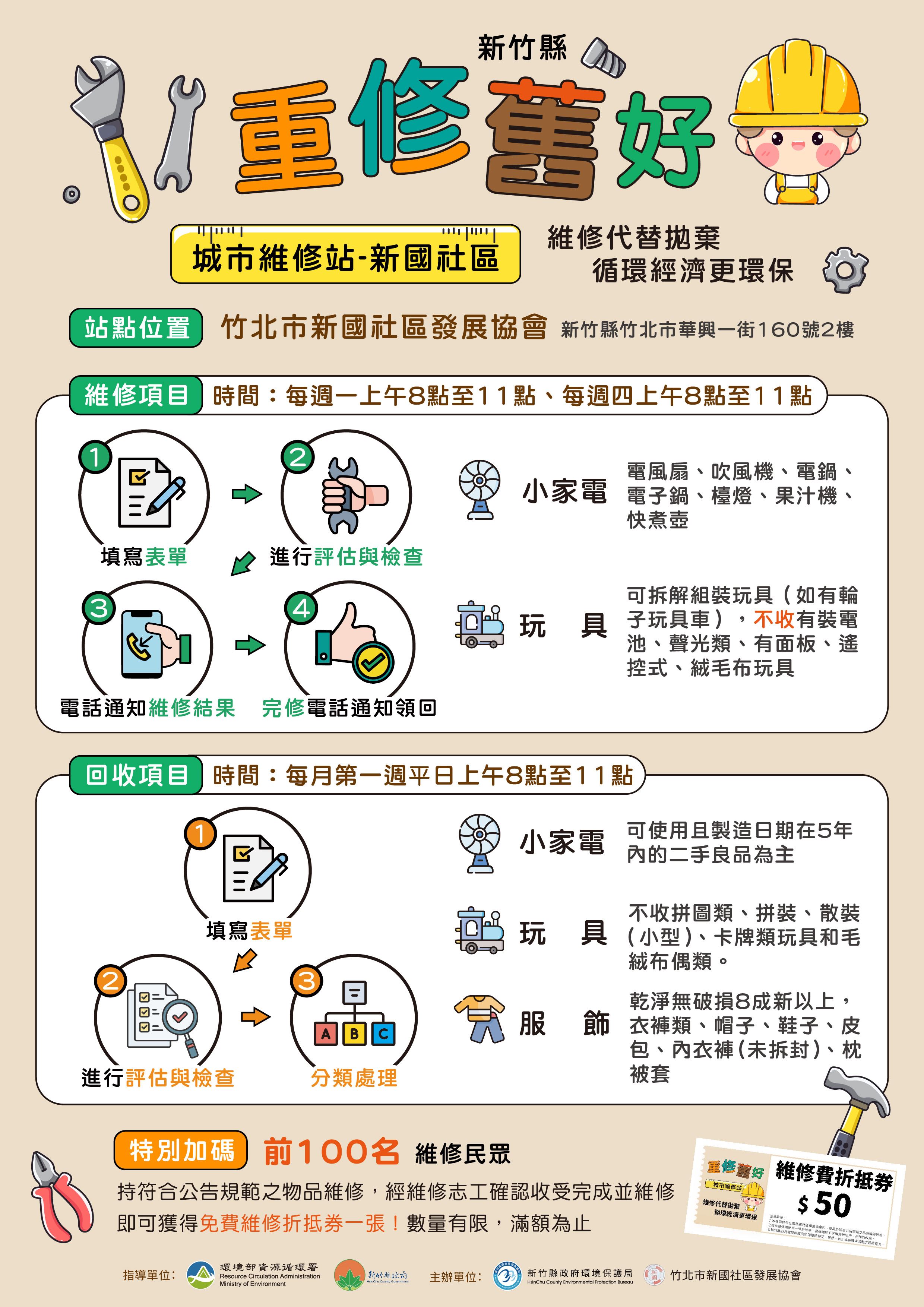 維修、重複使用示範中心運作-活動海報1