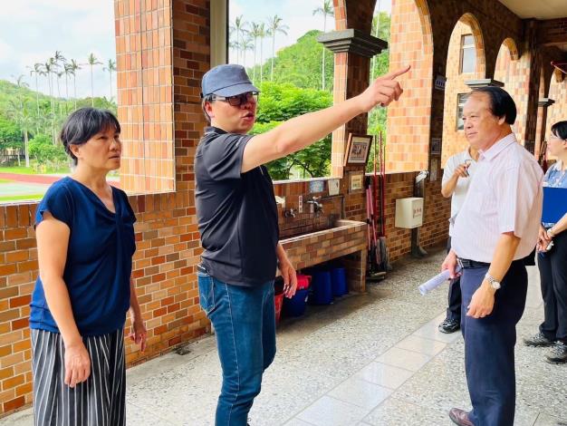 照門國小-輔導團邀請專家學者及團員到學校協助防災校園之建置