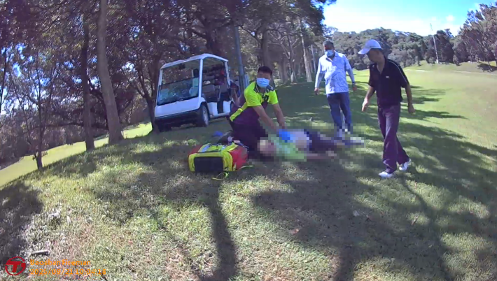 2-球友第一時間報案並協助急救，串起重要的生命之鏈