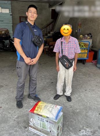 官網-新竹縣政府攜手新竹物流中秋送暖，贈白米、電扇關懷弱勢家庭。