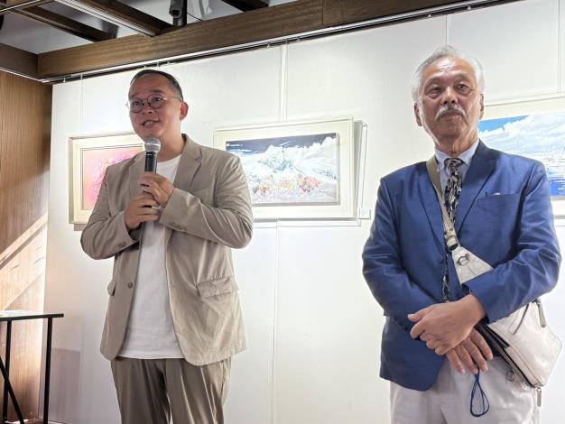 官網-(左起)藝術家古雅仁、日本藝術家中村勝人