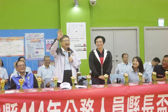官網-新竹縣長楊文科說湖口鄉長吳淑君要挑戰桌球賽事三連霸。IMG_8530.JPG
