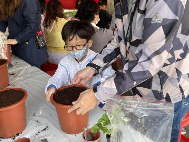 親子種植盆栽