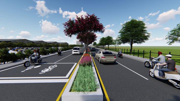 官網-新埔鎮褒忠路拓寬工程模擬圖 (2)