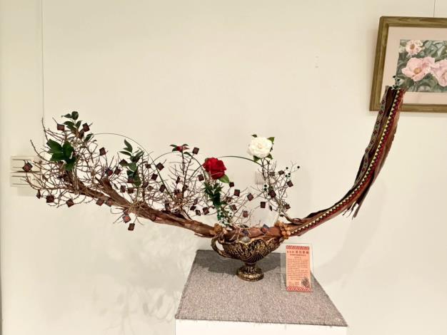 茶花原樹主題花藝