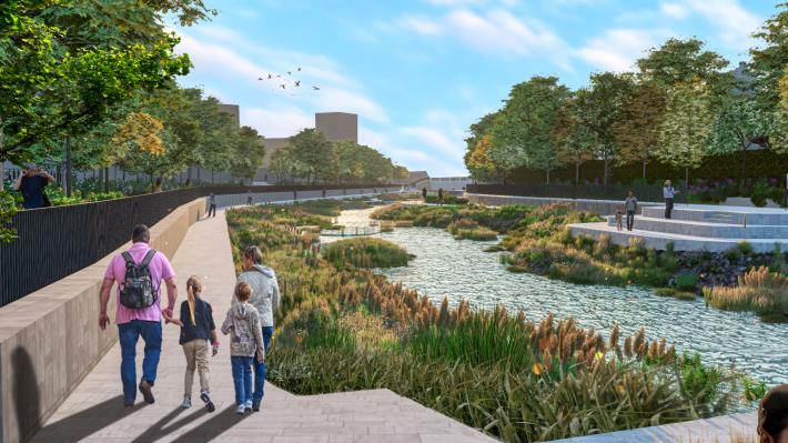 官網-豆子埔溪為新竹縣核心發展科技重鎮的母親河，縣府積極爭取經費提升整體環境品質，114年獲環境部核定總經費1億8740萬元(環境部補助1億1806萬2000元、縣府配合款6933萬8000元)執行本計畫