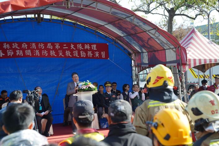 官網-縣長楊文科說，感謝工研院協助以及各單位的配合，讓演練順利完成.JPG