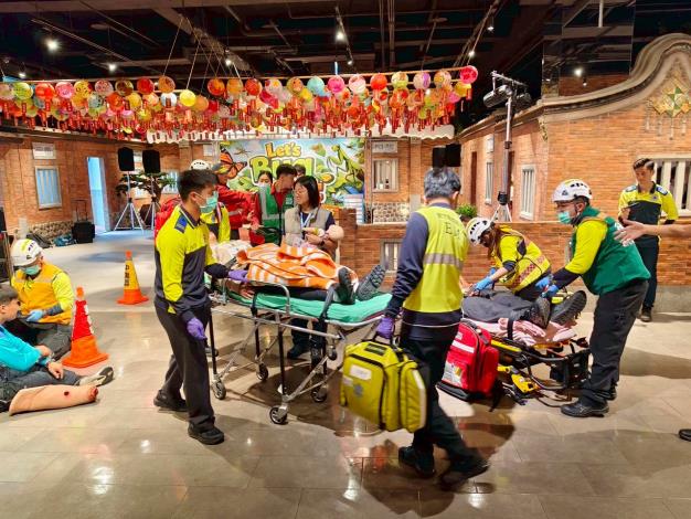 本次演練除光明、竹北及高鐵等3個消防分隊參與外，也納入今年1月甫報到的35名新進消防