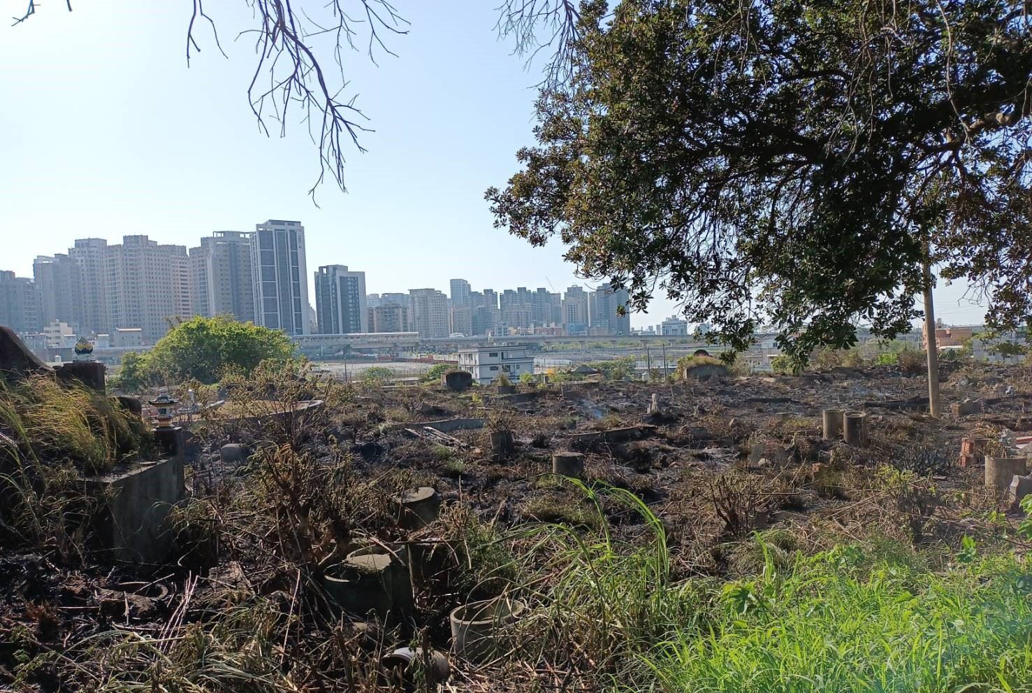 焚燒紙錢引起墓地火災