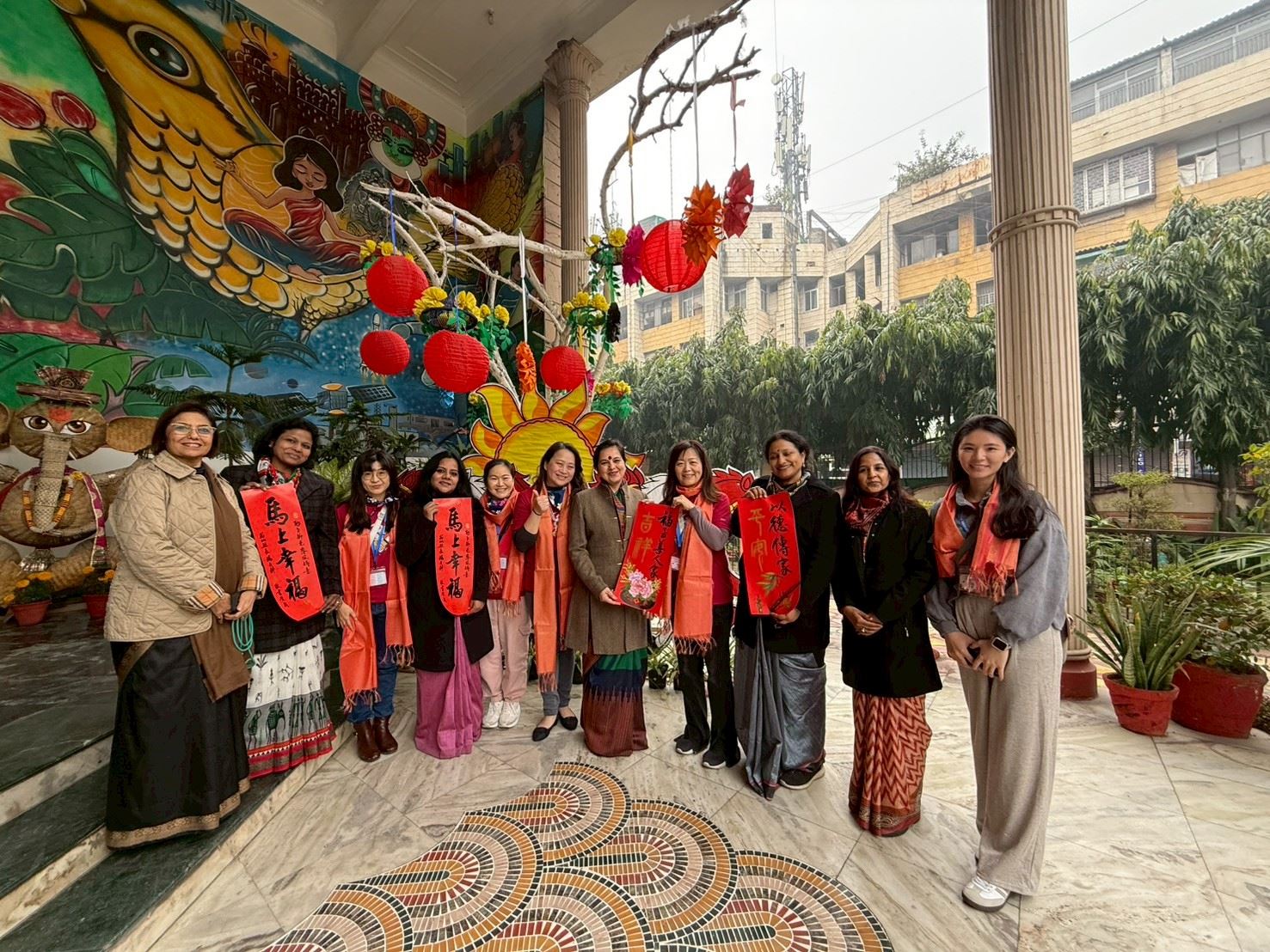 03-致贈楊縣長的春聯給印度師生