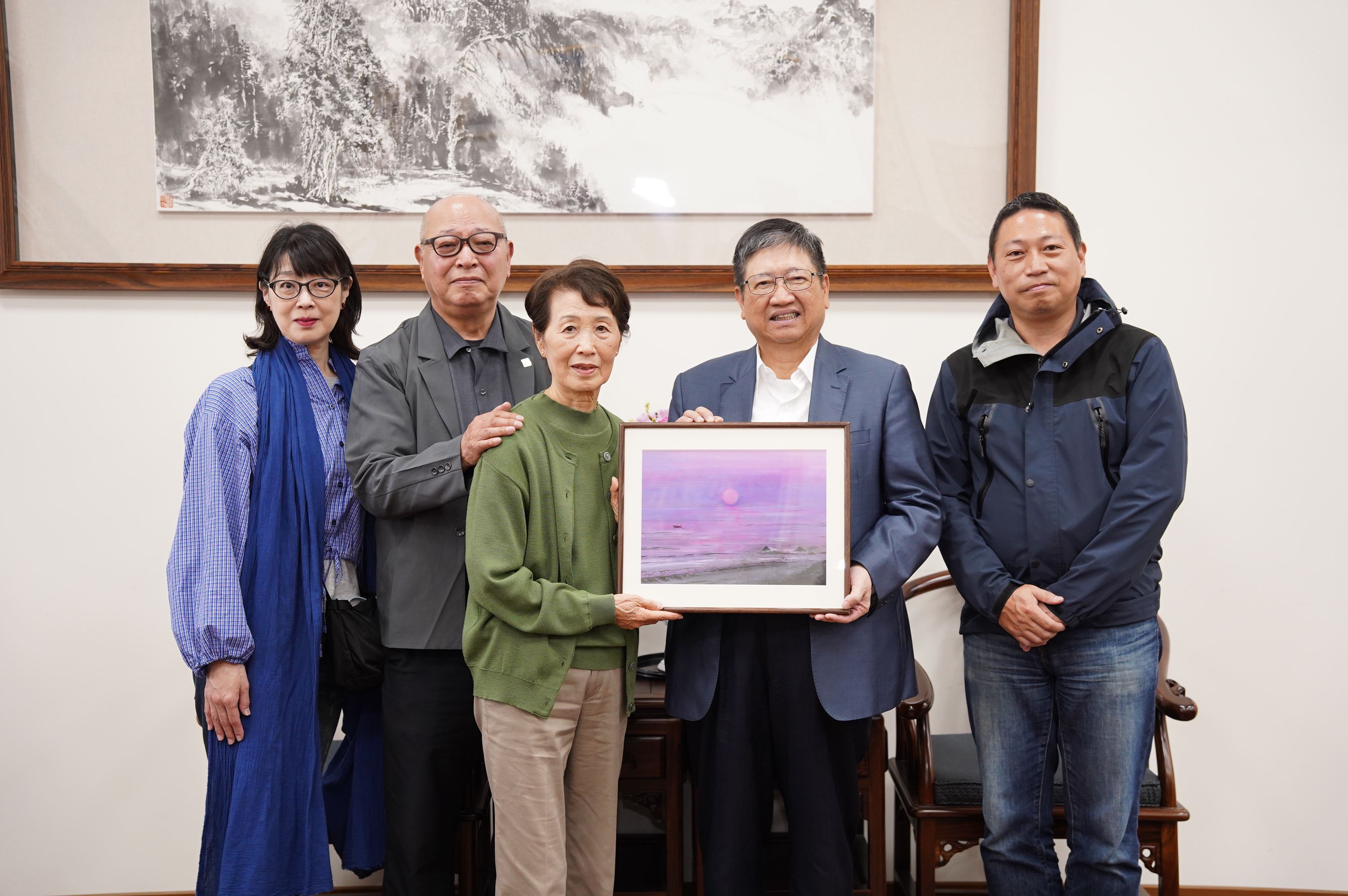 官網-南條博明後代受蔡蔭棠家屬感召 跨海贈畫竹縣美術館續寫藝術傳承.JPG