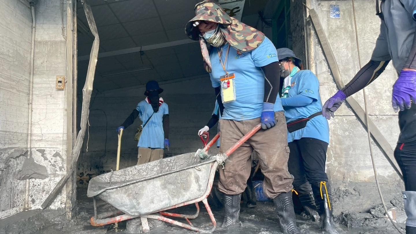 竹青志工隊114年前進花蓮協助災復工作。 (2)