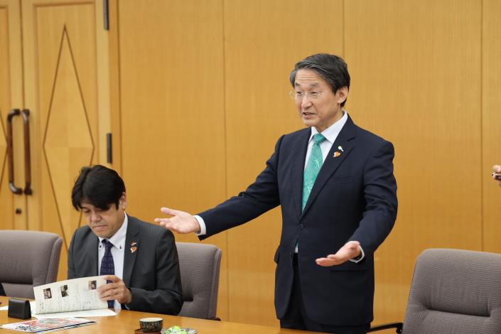 0B5A7619日本鳥取縣知事平井伸治希望強化與新竹縣農業文化等各方面交流 的圖片