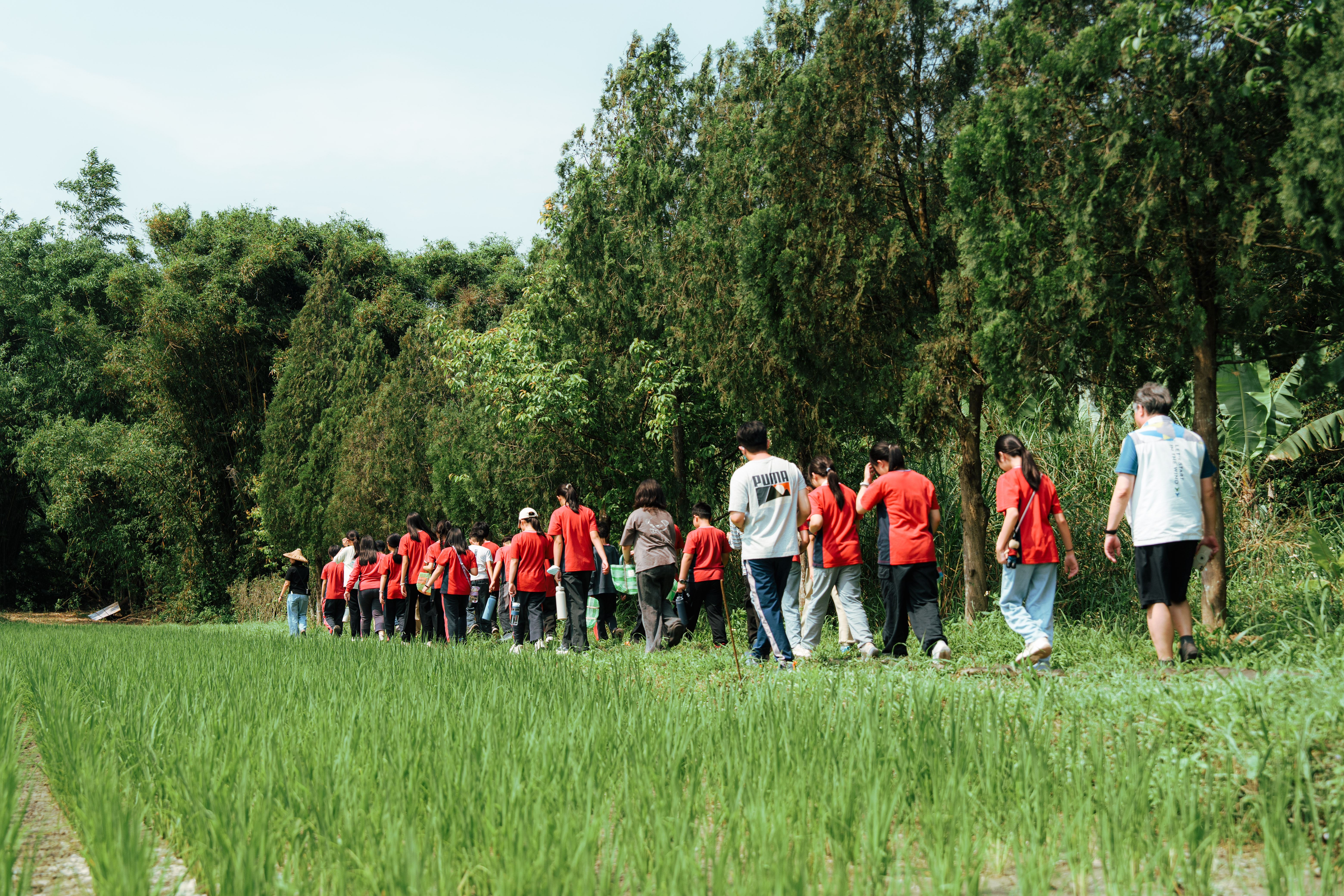 新竹縣政府教育局攜手在地創生團隊「滾回家工作室」，帶領新豐國小學生實地走讀、觀察與紀錄。 (3) 的圖片
